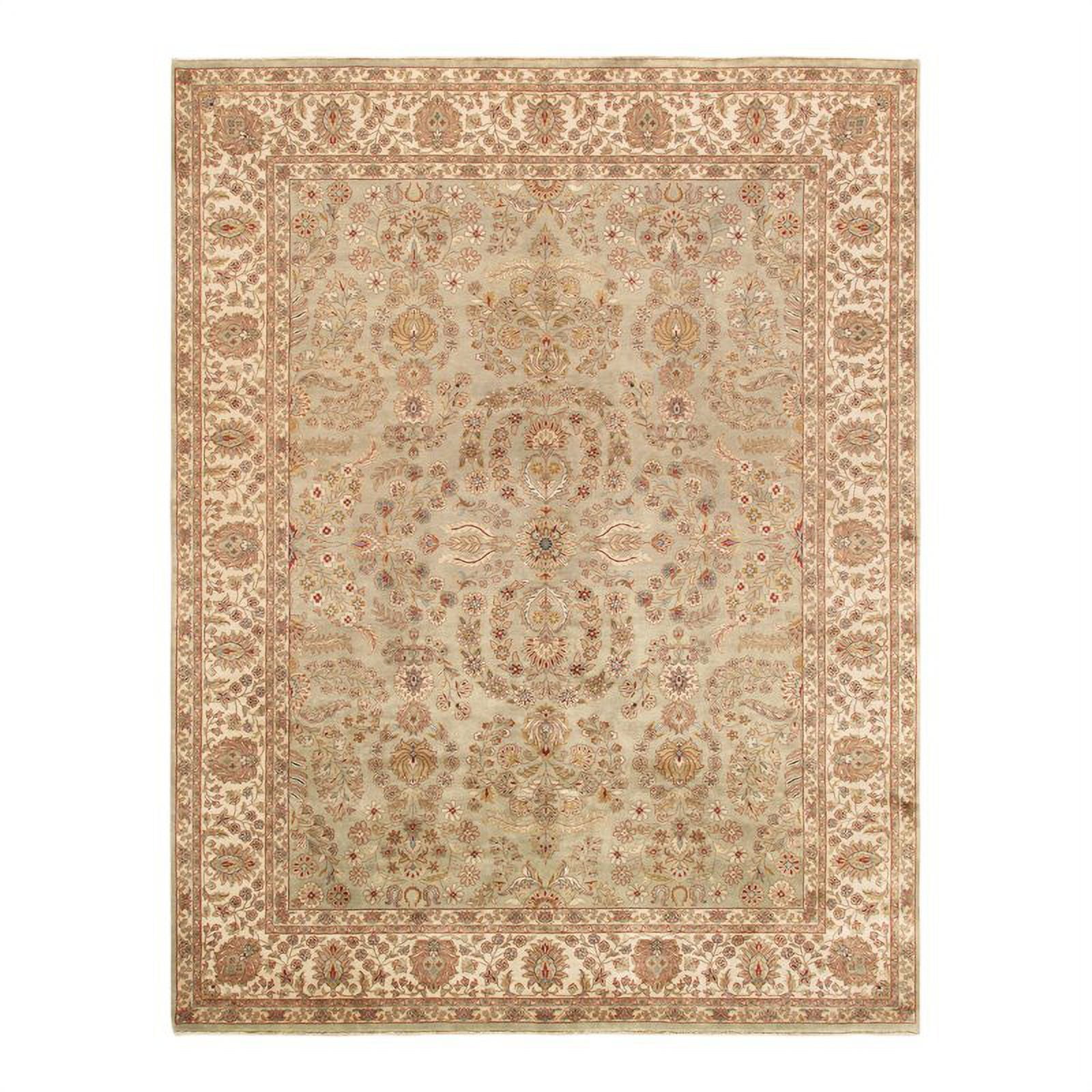 Pasargad Home Baku Collection Hand-Knotted Wool Area Rug  8' 10" X 11' 11"