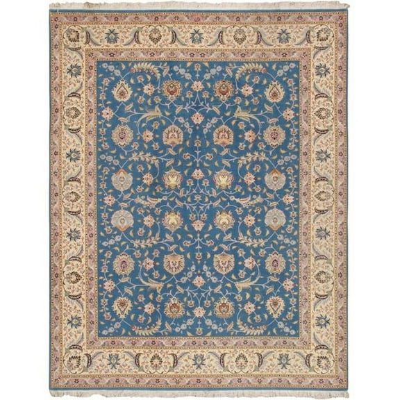 Pasargad Home Baku Colletion Hand-Knotted Silk & Wool Area Rug  6' 7" X 8' 6"