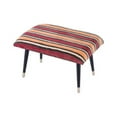 thumbnail image 1 of Pasargad Home Bosphorus Collection Vintage Kilim Cover Ottoman, 1 of 2