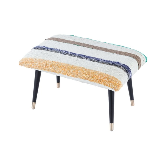 Pasargad Home Bosphorus Collection Vintage Kilim Cover Ottoman