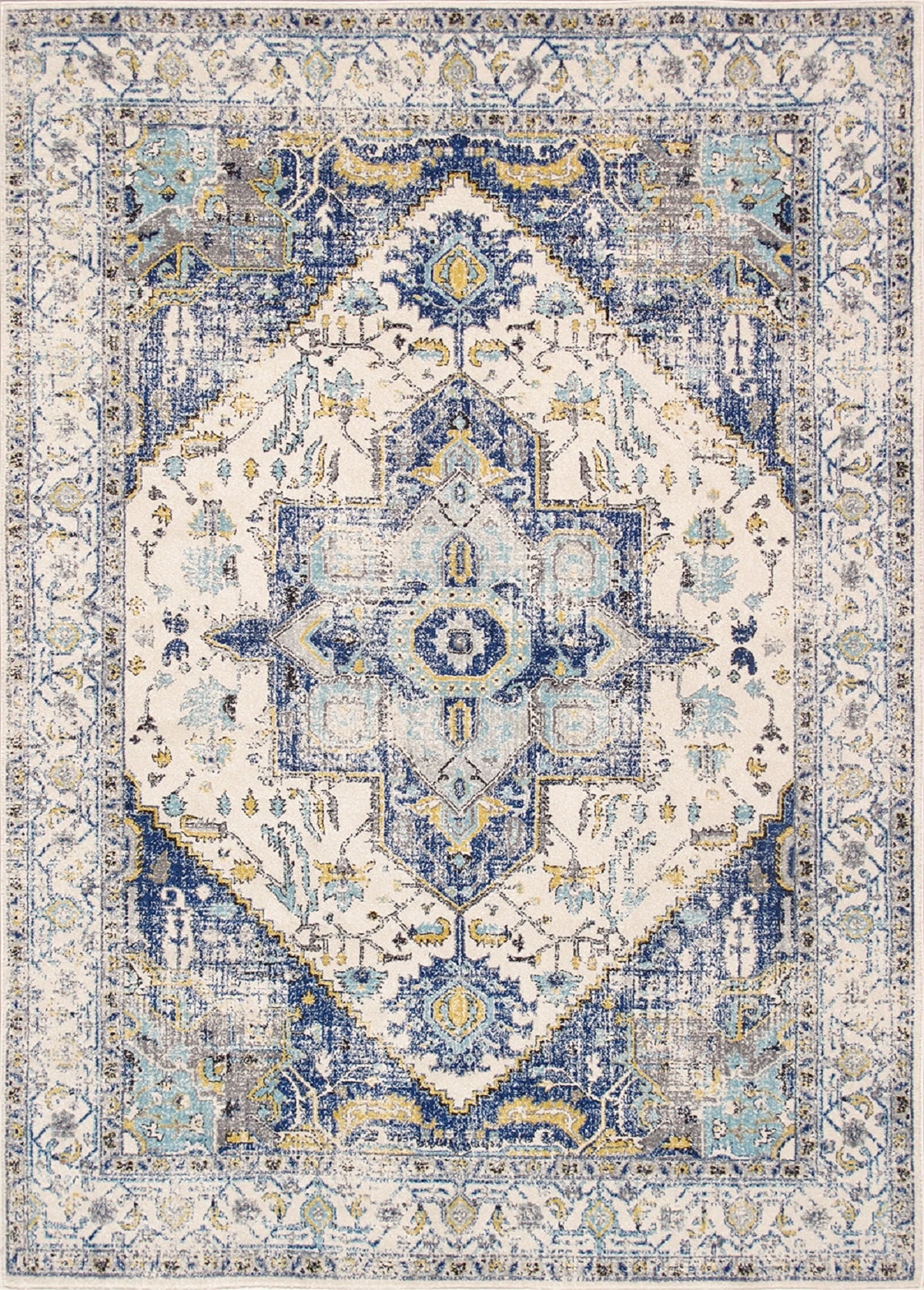 Chelsea Ivory Synthetic 12' x 15' Handmade Area Rug