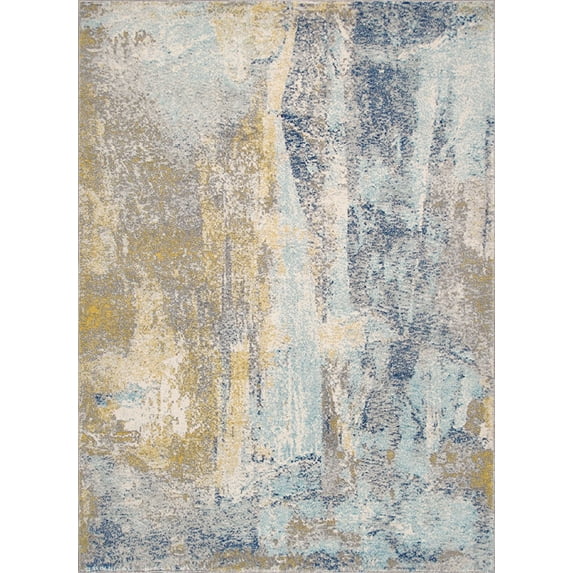 pasargad chelsea blue/brown area rug