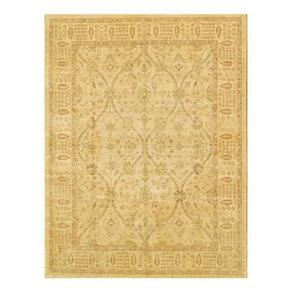 Pasargad Home Denver Hand-Knotted Peach Lamb's Wool Area Rug 8'10" X 11' 8"