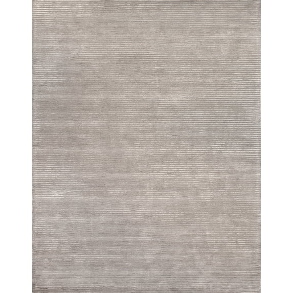 Pasargad Home Edgy 8' x 10' Hand-Tufted Silk and Wool Silver/Grey Rug, For Indoor Space and all Age of Group