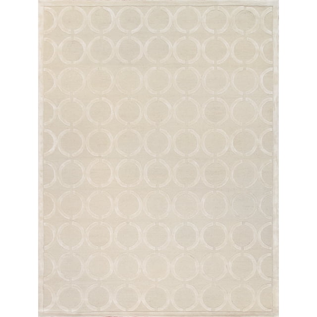Pasargad Home Edgy Collection Hand-Tufted Silk & Wool Area Rug- 8' 6" X 11' 6"