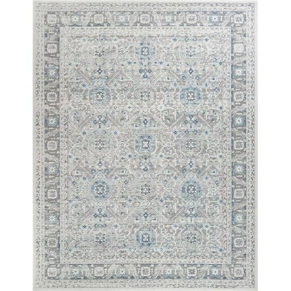 Pasargad Home Efes 10' x 14' Power-Loomed Gray Rug, For Indoor Space and all Age of Group