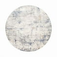 thumbnail image 1 of Pasargad Home Efes 6' round Power-Loomed Light Grey/Light Blue Rug, For Indoor Space and all Age of Group, 1 of 6