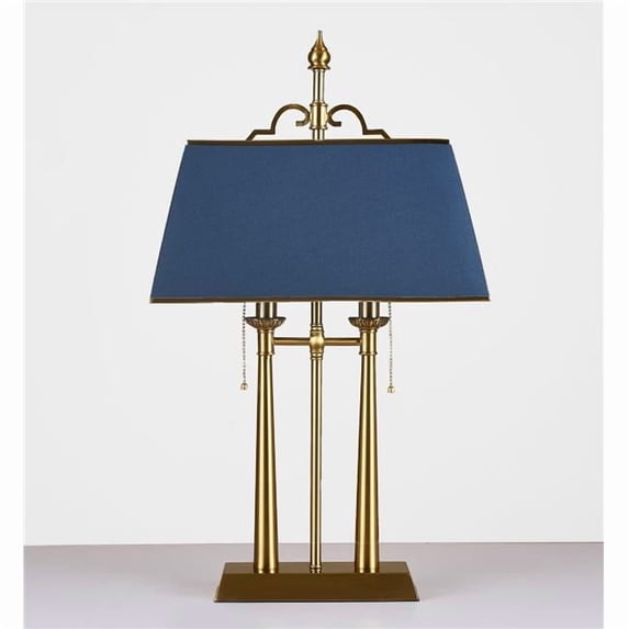 Pasargad Home Executive Stainless Steel Table Lamp with Shade