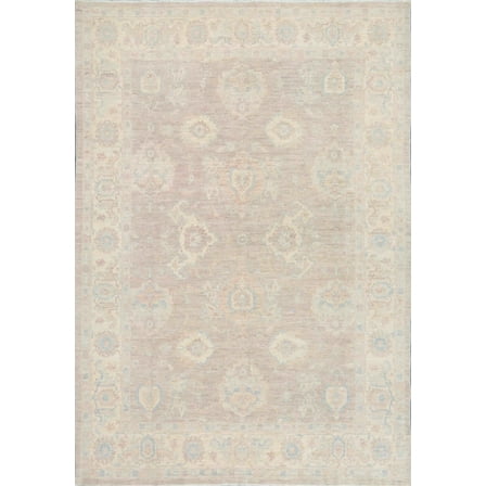 Pasargad Home Denver Hand-Knotted Grey Wool Area Rug  7'11" X 10' 0"