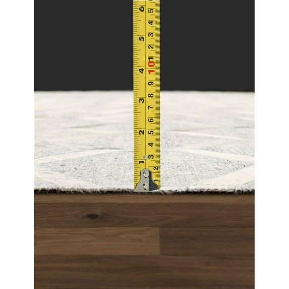Pasargad Home Galaxy 12' x 15' Hand-Loomed Cowhide Silver/Grey Rug - All Ages, Indoors