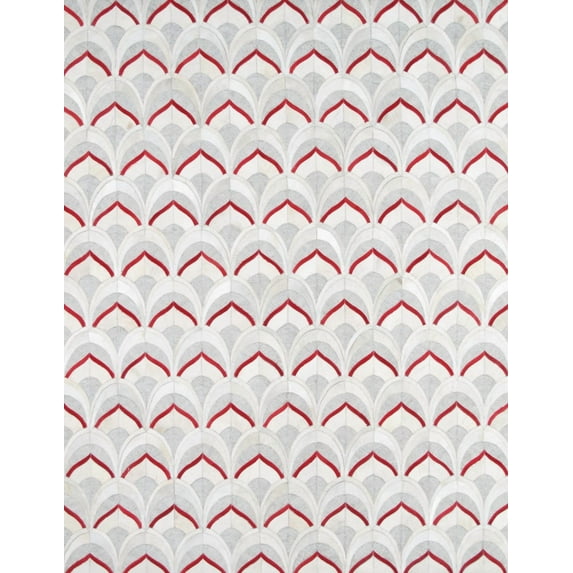 Pasargad Home Galaxy 2' x 3' Hand-Loomed Cowhide Silver Rug - All Ages, Indoors