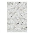 thumbnail image 1 of Pasargad Home Galaxy 2' x 3' Hand-Loomed Cowhide Silver Rug - All Ages, Indoors, 1 of 3
