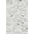 thumbnail image 1 of Pasargad Home Galaxy 4' x 6' Hand-Loomed Cowhide Silver Rug - All Ages, Indoors, 1 of 4