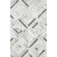 thumbnail image 1 of Pasargad Home Galaxy 5' x 8' Hand-Loomed Cowhide Silver Rug - All Ages, Indoors, 1 of 5