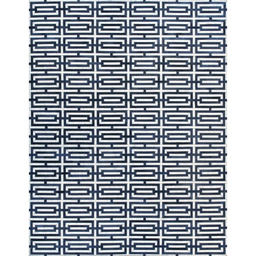 Pasargad Home Galaxy 8' x 10' Hand-Loomed Cowhide Silver/Navy Rug - All Ages, Indoors