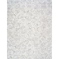 thumbnail image 1 of Pasargad Home Galaxy 9' x 12' Hand-Loomed Cowhide Silver Rug - All Ages, Indoors, 1 of 6