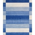 thumbnail image 1 of Pasargad Home Gramercy 4' x 6' Hand-Loomed Silk and Wool Blue Rug, For Indoor Space and all Age of Group, 1 of 6