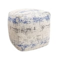 thumbnail image 1 of Pasargad Home Grandcanyon Distressed Cotton Pouf, 1 of 5