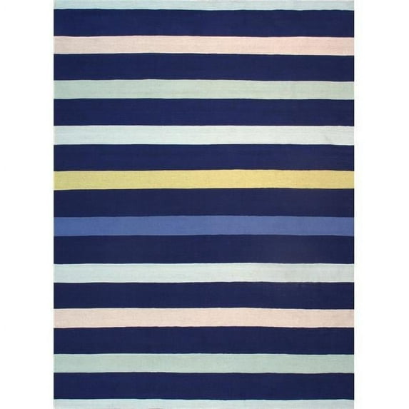 Pasargad Home Hampton Collection Indoor/Outdoor Area Rug- 8' 9" X 11' 9",Blue