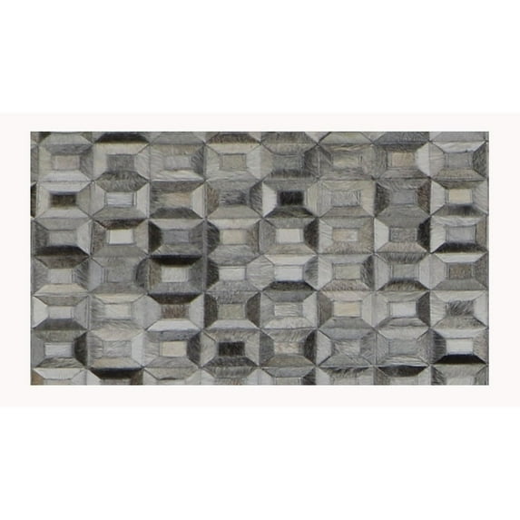 Pasargad Home Hand-Loomed Cowhide Area Rug- 7' 9" X 9' 9"