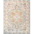 thumbnail image 1 of Pasargad Home Heritage 4' x 6' Power-Loomed Light Blue/Ivory Rug, For Indoor Space and all Age of Group, 1 of 9