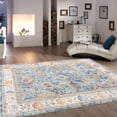 thumbnail image 1 of Pasargad Home  Turkish Heritage Geometric L.Blue/Beige Area Rug 9' 0" X 12' 0" 9' x 12' Indoor,Accent Rectangle, 1 of 5