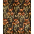 thumbnail image 1 of Pasargad Home Ikat 96" x 118" Hand-Knotted Lamb's Wool Area Rug in Black/Red, 1 of 2