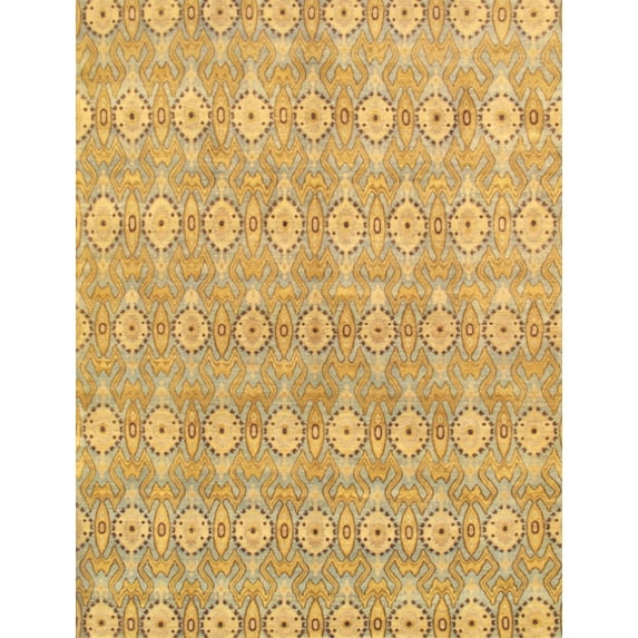 Pasargad Home Ikat Collection Hand-Knotted Lamb's Wool Area Rug- 8' 10" X 11' 10"