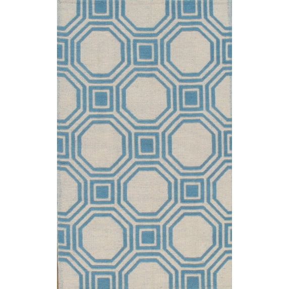 Pasargad Home Kilim Collection Hand-Woven Lamb's Wool Area Rug- 5' 0" X 8' 0"