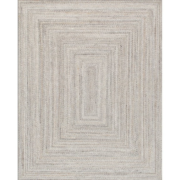 Pasargad Home Lagos 10' X 14' Hand Braided Grey/MultiColor Rug - All Ages, Indoors & Outdoors