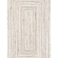 thumbnail image 1 of Pasargad Home Lagos 2' X 3' Hand Braided Ivory Rug - All Ages, Indoors & Outdoors, 1 of 5
