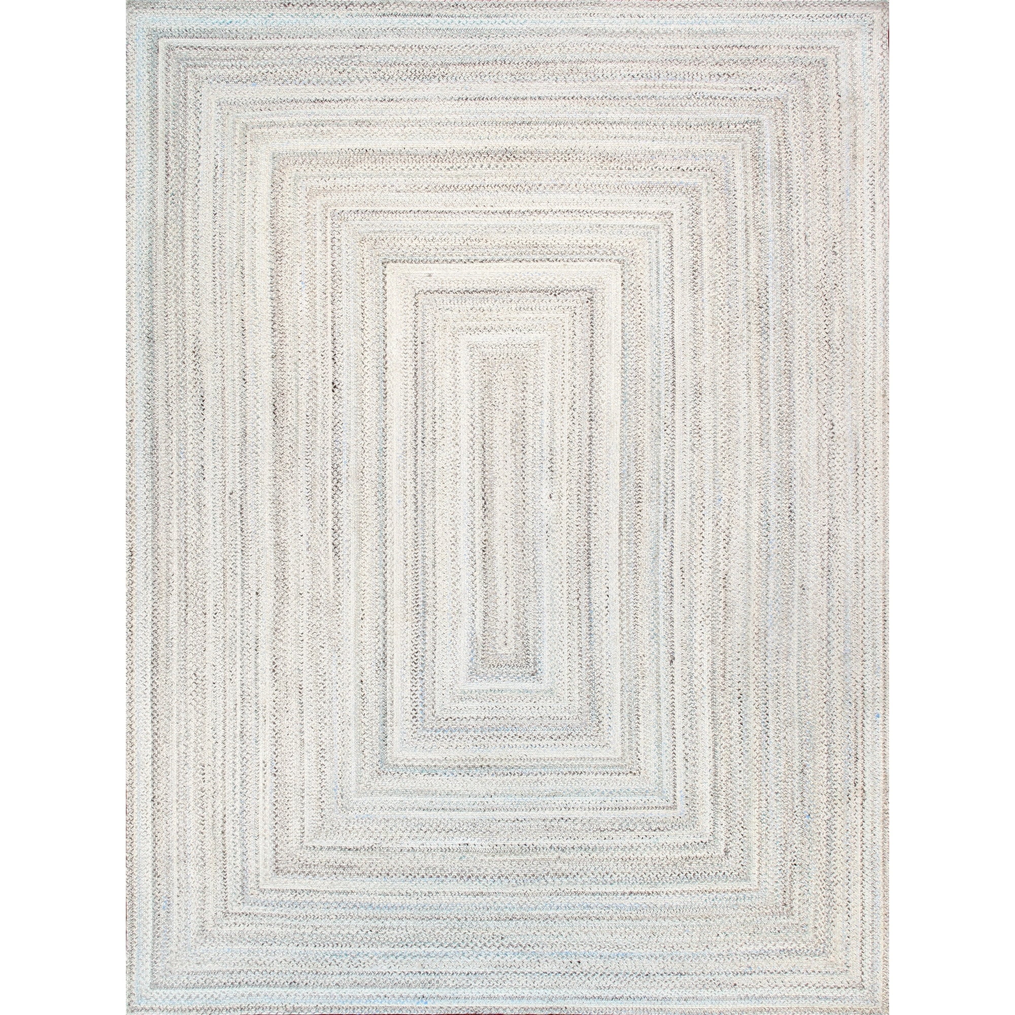 Pasargad Home Lagos 5' X 8' Hand Braided Blue/MultiColor Rug - All Ages, Indoors & Outdoors