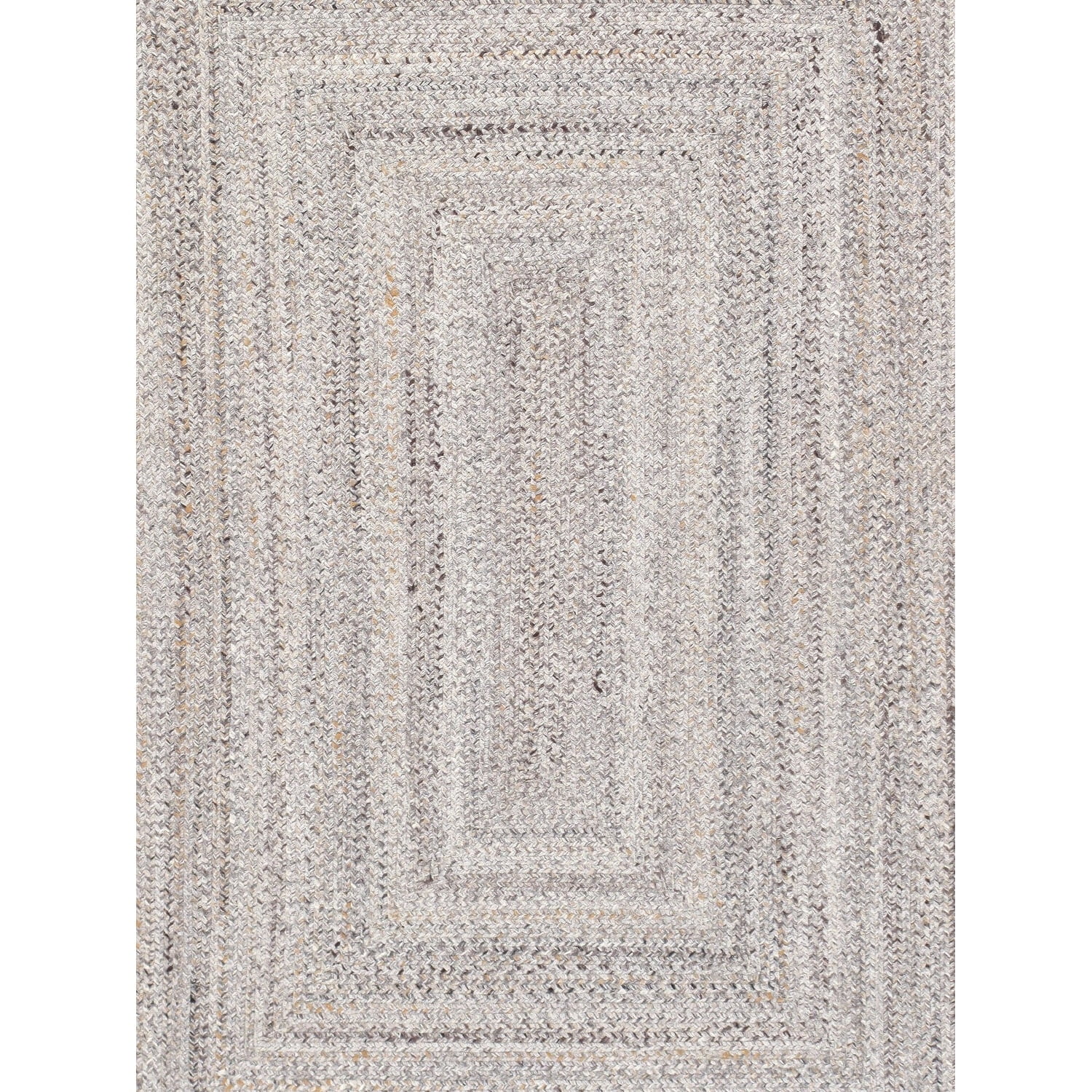 Pasargad Home Lagos 6' X 6' Hand Braided Grey/MultiColor Round Rug - All Ages, Indoors & Outdoors