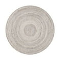 thumbnail image 1 of Pasargad Home Lagos 8' X 8' Hand Braided Grey/MultiColor Round Rug - All Ages, Indoors & Outdoors, 1 of 5