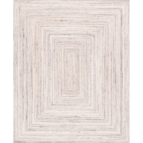 Pasargad Home Lagos 9' X 12' Hand Braided Ivory Rug - All Ages, Indoors & Outdoors
