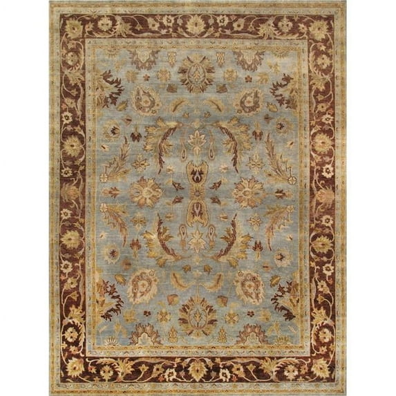 Pasargad Home Melody Collection Hand-Knotted Wool Area Rug 9'11" X 13' 8"