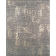 thumbnail image 1 of Pasargad Home Modern 24" x 36" Hand-Knotted Silk & Wool Area Rug in Gray, 1 of 2