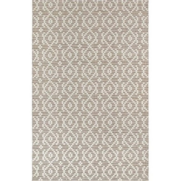 Pasargad Home Modern 60" x 96" Hand-Loomed Jute Fabric Area Rug in Camel/Beige
