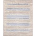 thumbnail image 1 of Pasargad Home Modern 97" x 119" Hand-Knotted Silk & Wool Area Rug in Mauve/Blue, 1 of 5