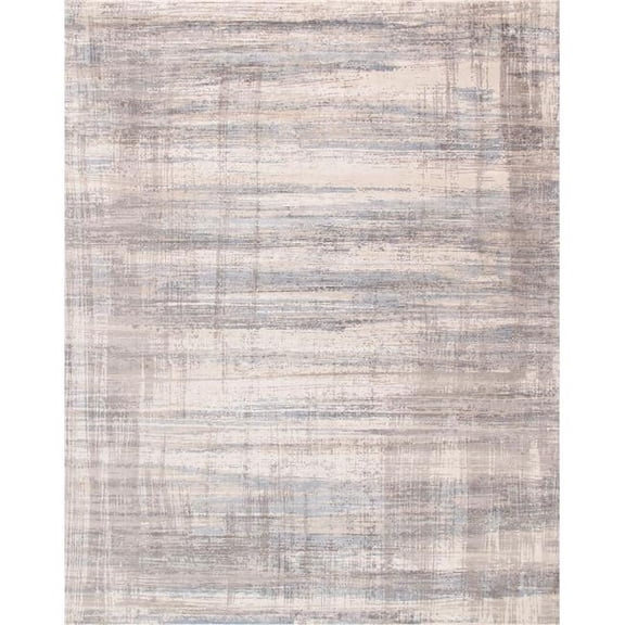 Pasargad Home Modern Collection Hand-Loomed Bsilk&wool Area Rug, 12' 0" X 15' 0", Silver