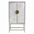 thumbnail image 1 of Pasargad Home Oliver Bar Cabinet with 2 Shelf, Drawer & Mirror, 1 of 10