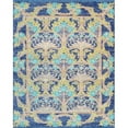thumbnail image 1 of Pasargad Home Oushak Collection Hand-Knotted Wool Blue Area Rug- 7'11" X 9' 9", 1 of 4