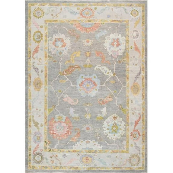 Pasargad Home Oushak Hand Knotted Wool Area Rug