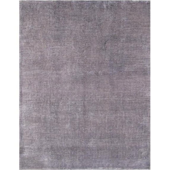 Pasargad Home Overdye 119" x 158" Lamb's Wool Area Rug in Gray/Purple