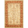 thumbnail image 1 of Pasargad Home P-425 RUST 4X6 Azerbaijan Collection Hand-Knotted Lamb's Wool Area Rug- 4 ft. 1 in.  X 5 ft.11 in.   Ivory, 1 of 1