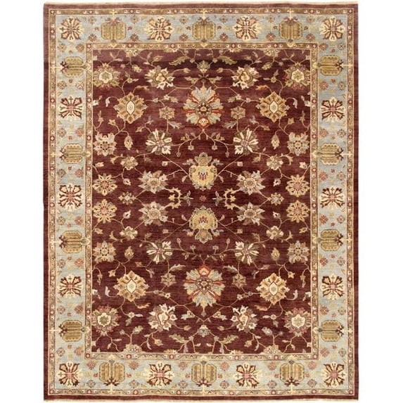 Pasargad Home P-640 9x12 Melody Collection Hand-Knotted Lamb's Wool Area Rug- 9 ft. 0 in. X 11 ft. 9 in.