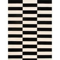 thumbnail image 1 of Pasargad Home PCC-04 Rodeo Collection Hand-Tufted Silk & Wool Area Rug - White & Black - 7 ft. 9 in. x 9 ft. 9 in., 1 of 1