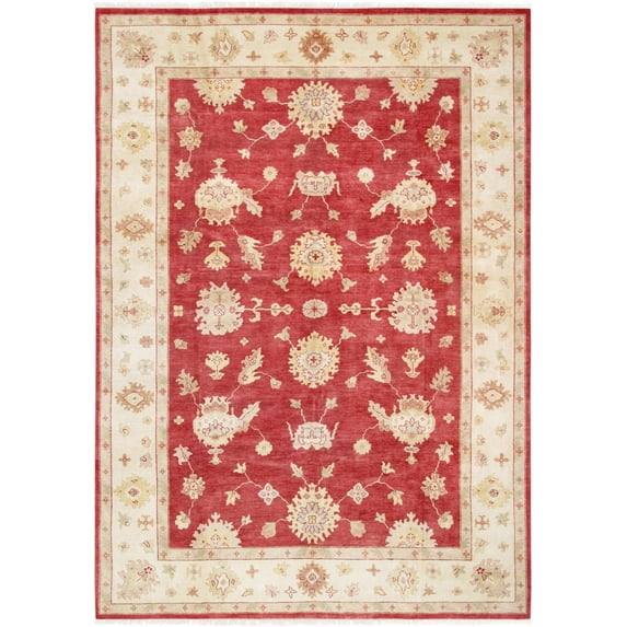 Pasargad Home PD-1262 10X14 Pasargad Home Oushak Collection Hand-Knotted Lamb's Wool Area Rug- 9' 10' X 13' 11'