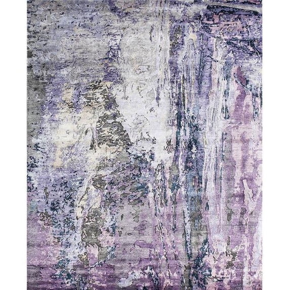 Pasargad Home PFR-1203 12x15 12 x 15 ft. Modern Abstract Bamboo Silk Area Rug, Multi Color - Rectangle