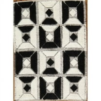 Pasargad Home PFTS-3 2X3 Pasargad Home Modern Collection Hand-Knotted Lamb's Wool Ivory Area Rug- 2' 0' X 3' 0'